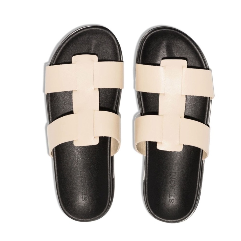 St. Agni Leather flat sandals NWT - Picture 4 of 8
